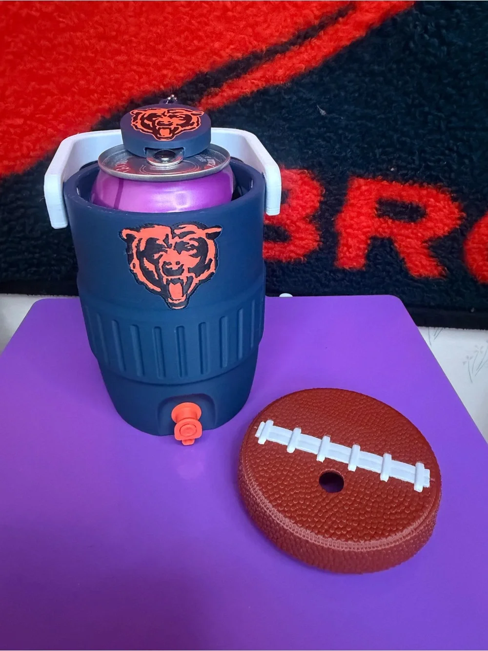 Custom Design - Chicago Bears Cooler Can Holder 12 oz by 3d print